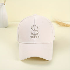 S STARS Embroidery Baseball Cap Adjustable Dad Hats Outdoor Golf Sun Hat