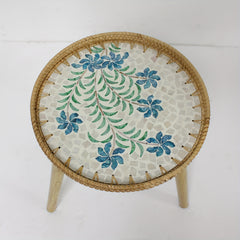 Boho Style Rattan Bedside Table Small Coffee Table