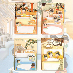 3-Layer Self-Adhesive Sticky Notes - Students & Office Stationery