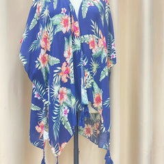 Hawaiian Style Floral Print Beach Towel Shawl