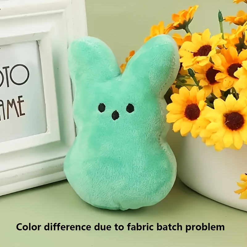 6in Peep Rabbit Plush Toy Easter Decoration Indoor Easter Basket Filled