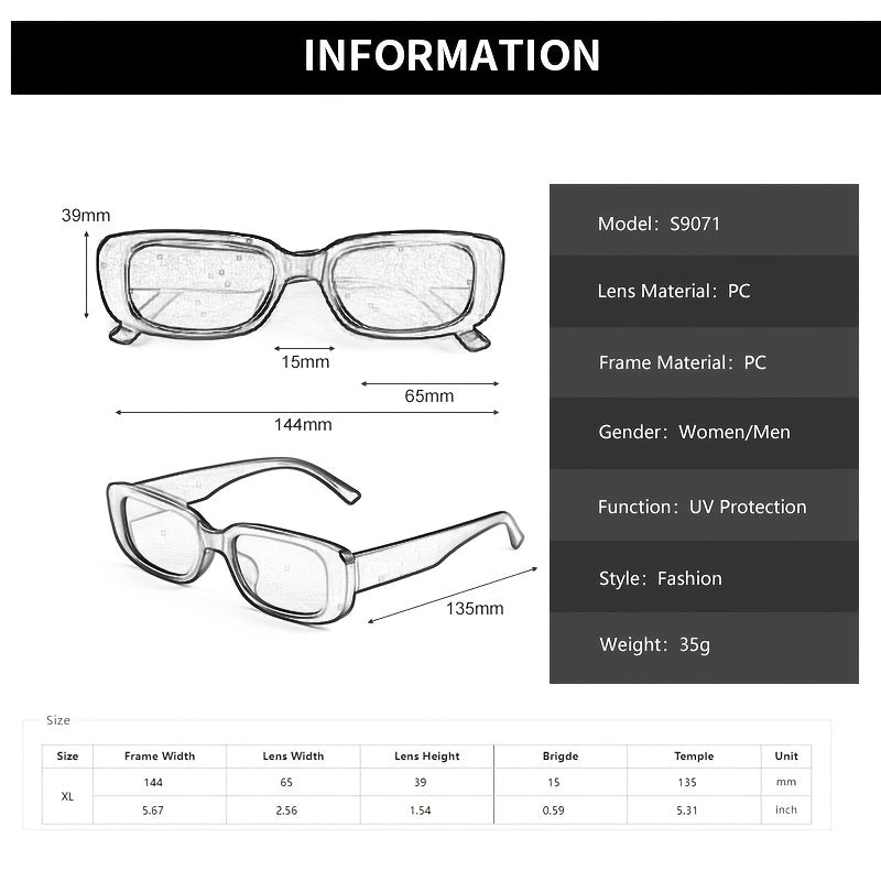 Square Rectangle Sunglasses Women Ladies Vintage Driving Glasses