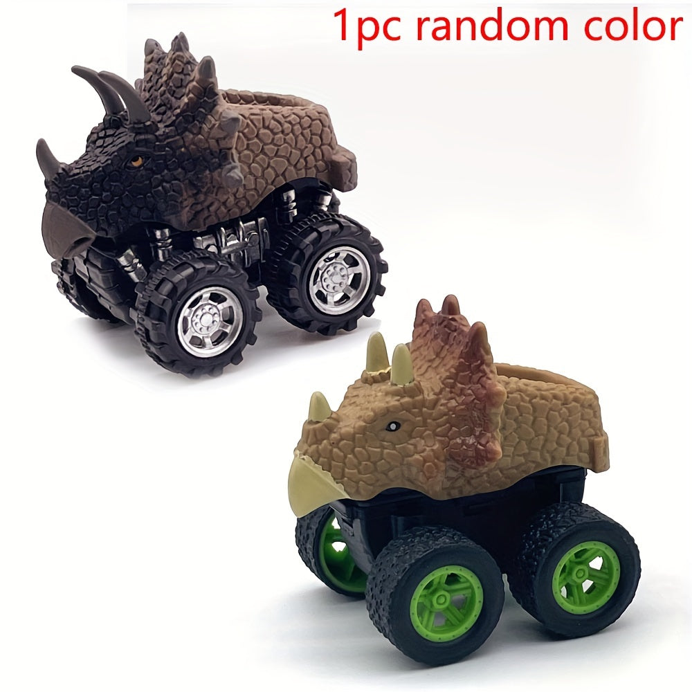 Dino Toy Pull Back Cars Mini Monster Truck Big Tires