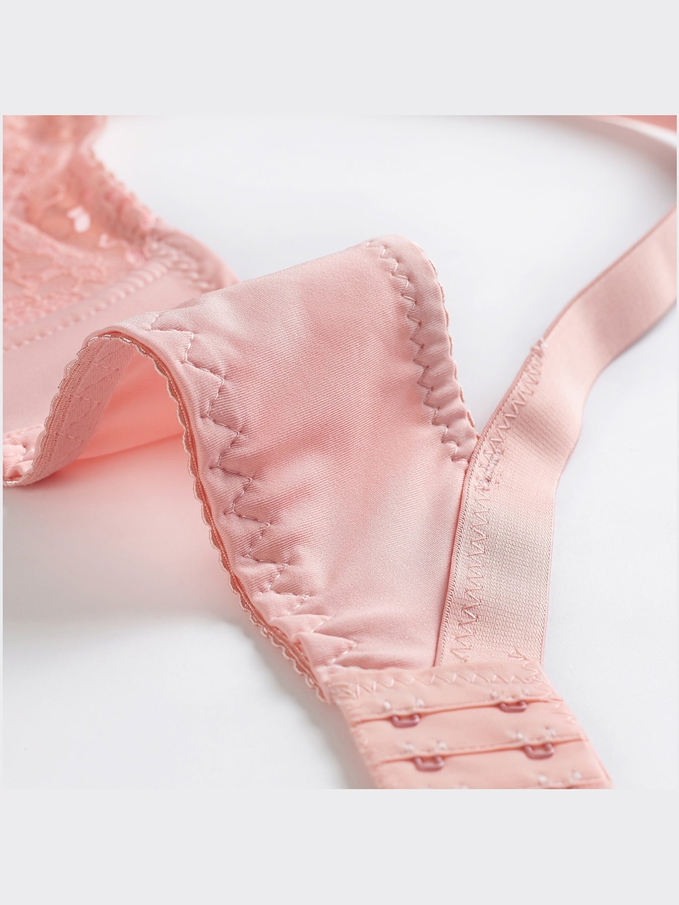 Lace Full Coverage Bra Solid Semi Sheer Sexy Bralette