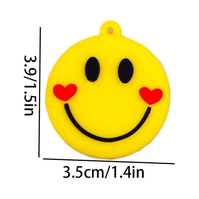 Cartoon Rhubarb Happy Face Laugh Series Key Chain Mobile Phone Hanging Ornaments