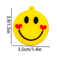 Cartoon Rhubarb Happy Face Laugh Series Key Chain Mobile Phone Hanging Ornaments