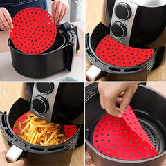 Silicone Air Fryer Liner 18x18 Non-Stick Baking Mat Cake Grilled Saucer
