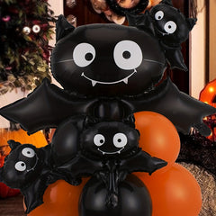 13pcs Halloween Pumpkin Bat Column Balloon Party Decor