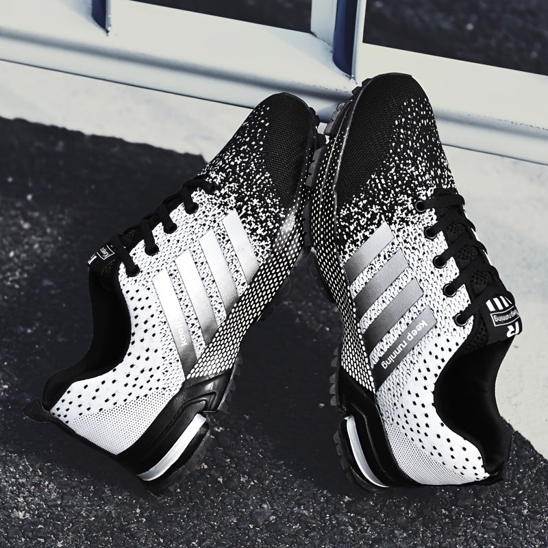 Men's Gradient Lace-up Running Shoes