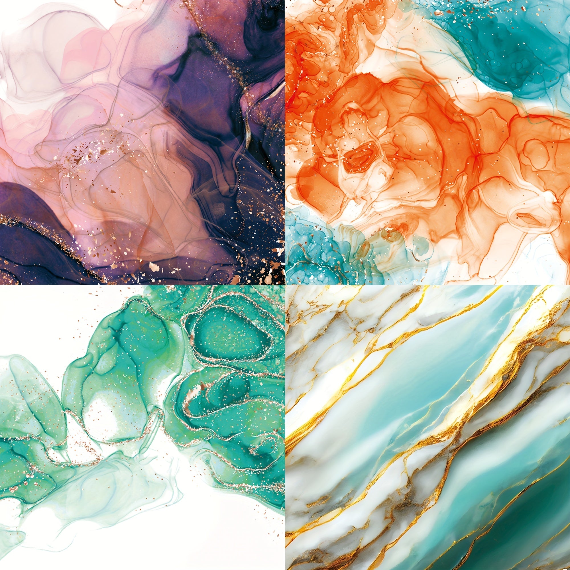 24 Sheets 6x6 Glittery Printing Paper for DIY Scrapbooking Gift Wrapping