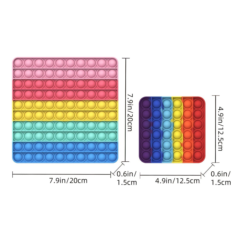 Square Fidget Bubble Popper Pop It Sensory Toy For Kids And Adults