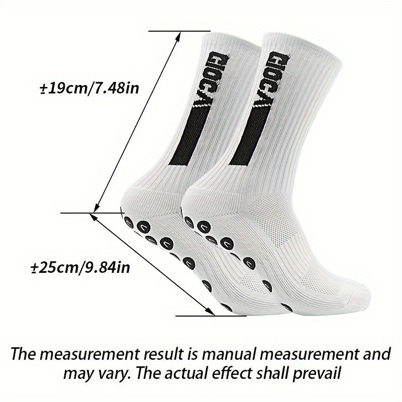 Colorful Letter Anti Skid Silicone Football Socks Men Women