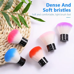 Acrylic Nail Art Dust Remover Brush Kabuki Powder Cleaner
