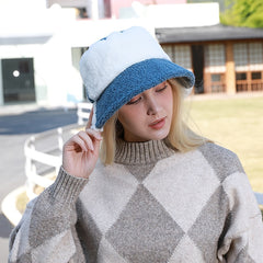 Multicolor Winter Bucket Hat for Women