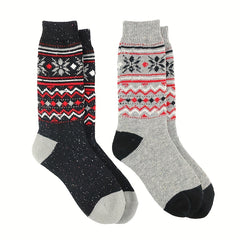 Geometric Pattern Mid Tube Socks Soft Women's Stockings