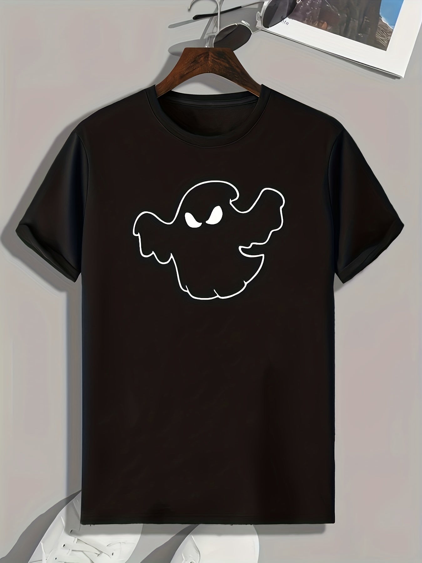 Halloween Ghost Print Men's Graphic T-shirt