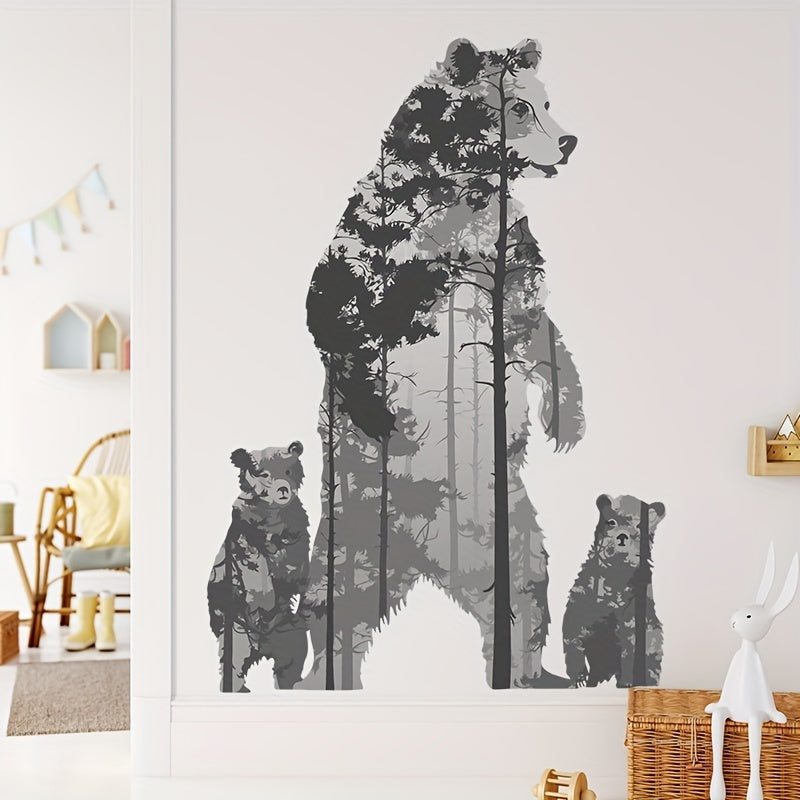 Cartoon Polar Bear Wall Sticker Children's Bedroom Decoration