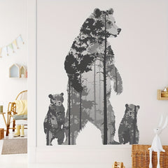 Cartoon Polar Bear Wall Sticker Children's Bedroom Decoration