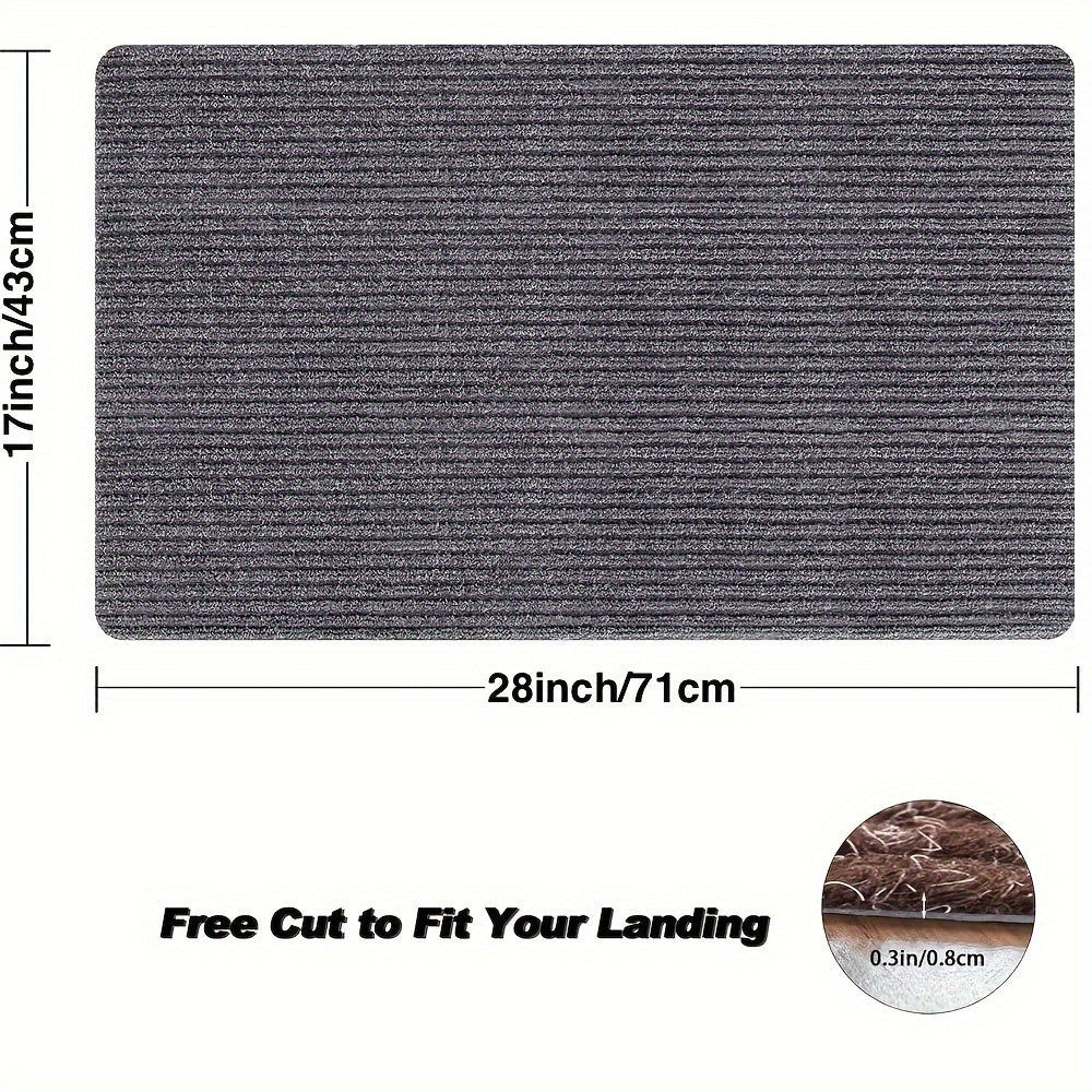 Durable Indoor Door Mat Self-adhesive Stair Floor Mat Carpet Non-slip Absorbent