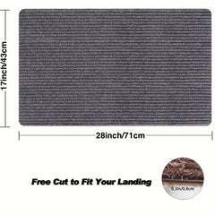 Durable Indoor Door Mat Self-adhesive Stair Floor Mat Carpet Non-slip Absorbent