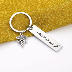 Stainless Steel Keychain Nurse's Gift