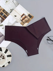 5 Seamless Hipster Panties Solid Stretchy Women's Lingerie Underwear