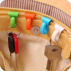 2 Pcs Portable Mini Key Hooks Lightweight Holder For Bag