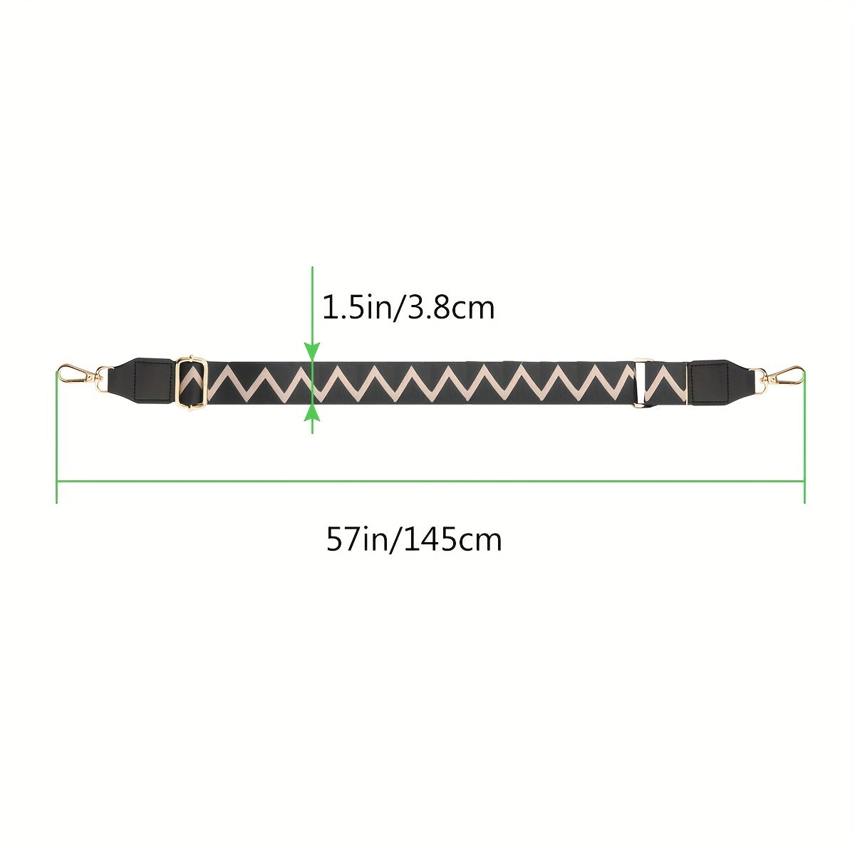 Vintage Pattern Wide Bag Strap Adjustable Strap For Shoulder Bag