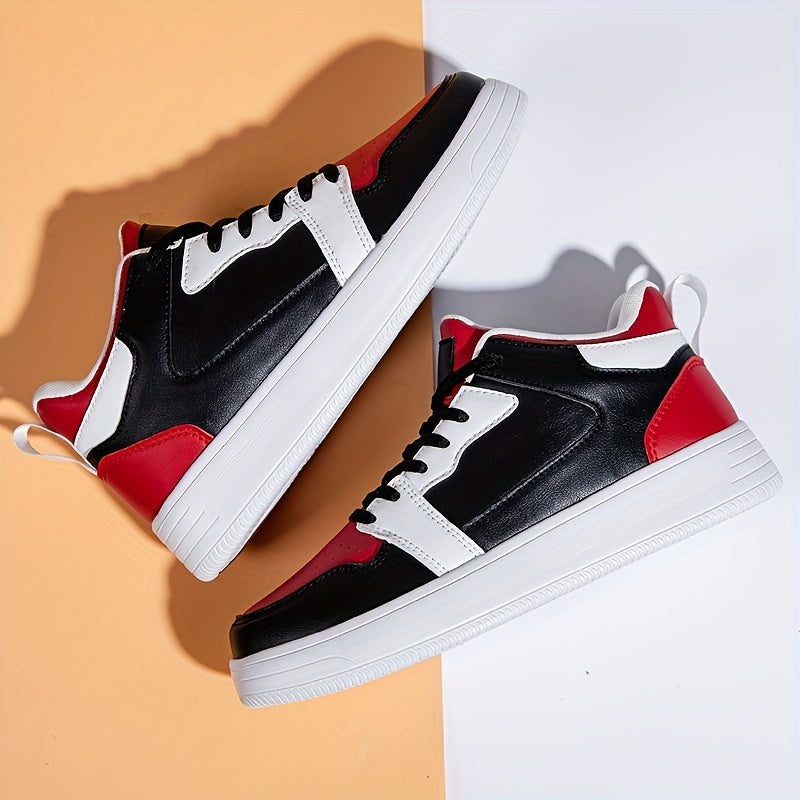 Unisex Lace-up Sneakers Comfy Walking Shoes