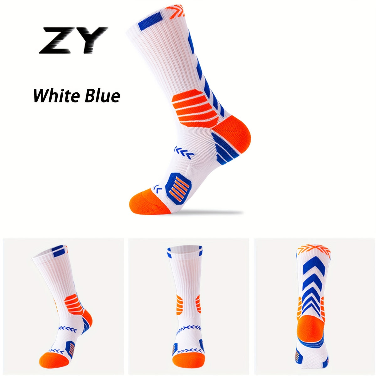 Kids Basketball Sports Socks, Sweat Absorbent, Breathable Long Socks