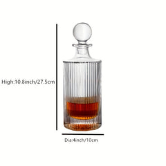 Whiskey Decanter Glass Stopper Square Bourbon Brandy Rum Liquor Wine Accessories