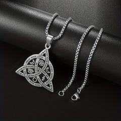 Viking Witch Celtic Knot Pendant Necklace Gothic Necklace