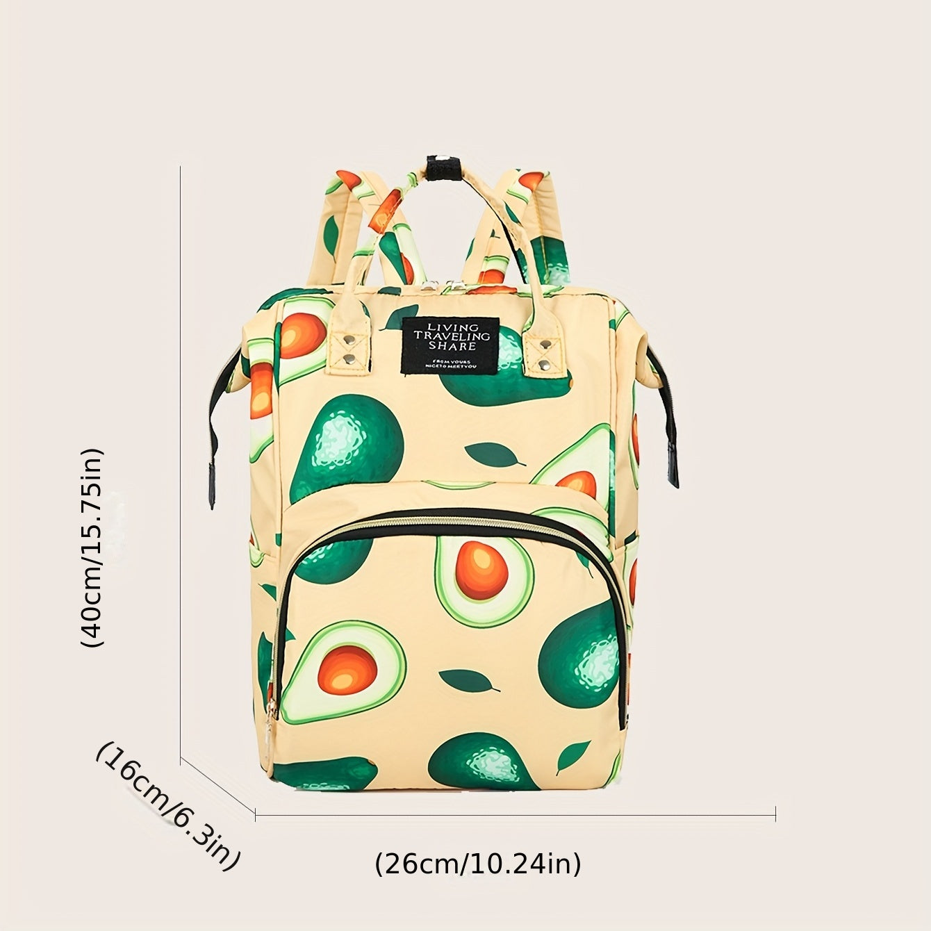 Large Capacity Tote Diaper Bag Mommy Backpack With Insulation Pockets