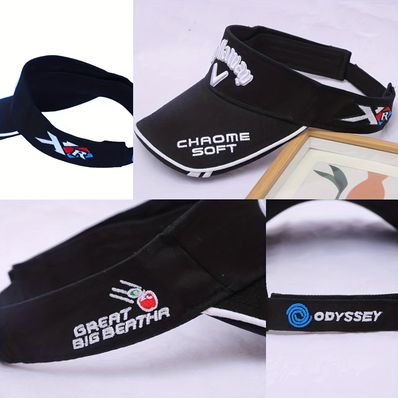 Sunscreen Visor Hat with Letter Embroidery for Men