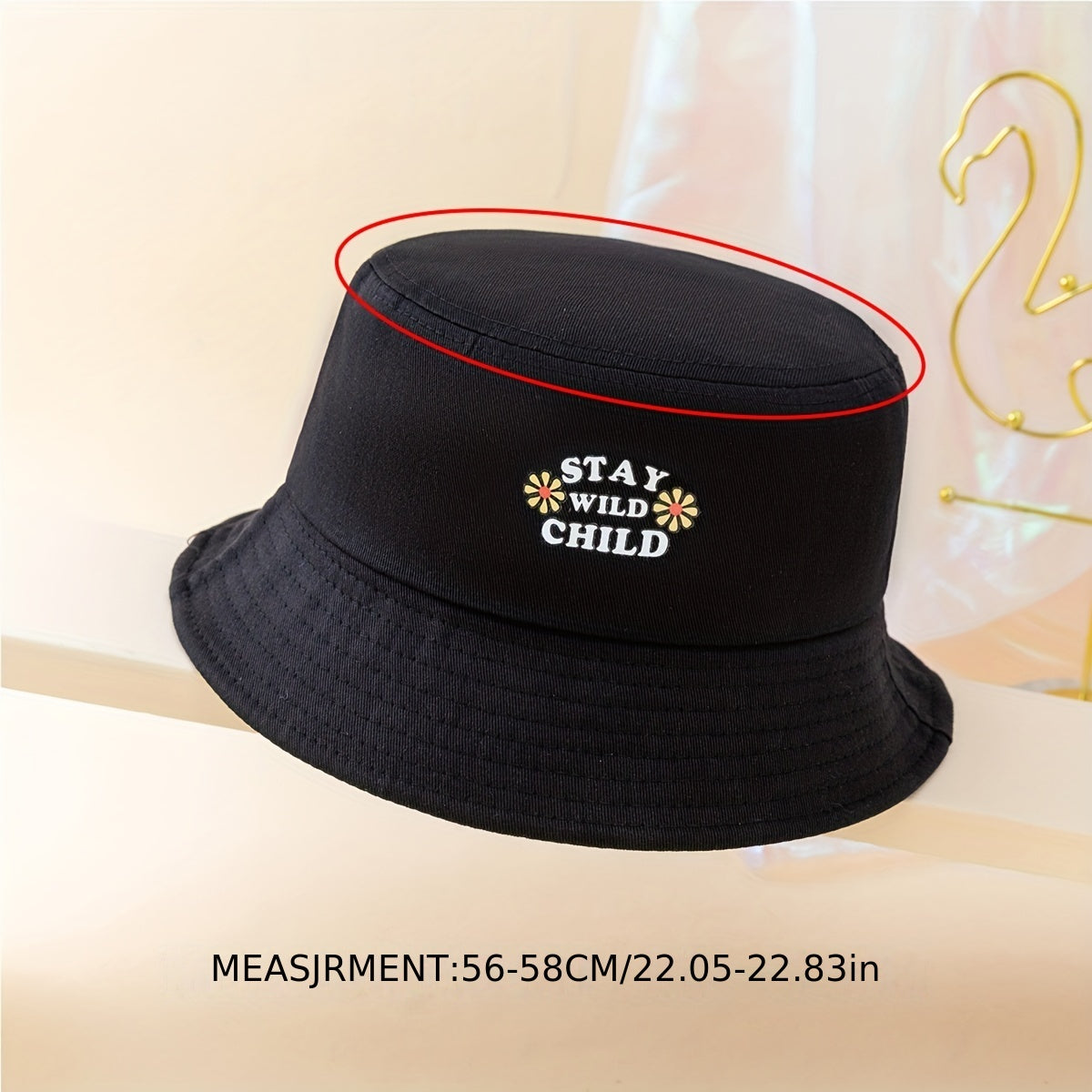 Women's Printed Bucket Hat Cotton Basin Hat Breathable Fisherman Cap