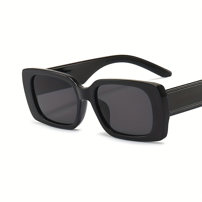 Vintage Rectangle Frame Sunglasses UV Protection