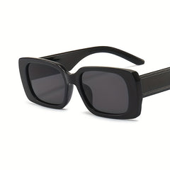 Vintage Rectangle Frame Sunglasses UV Protection
