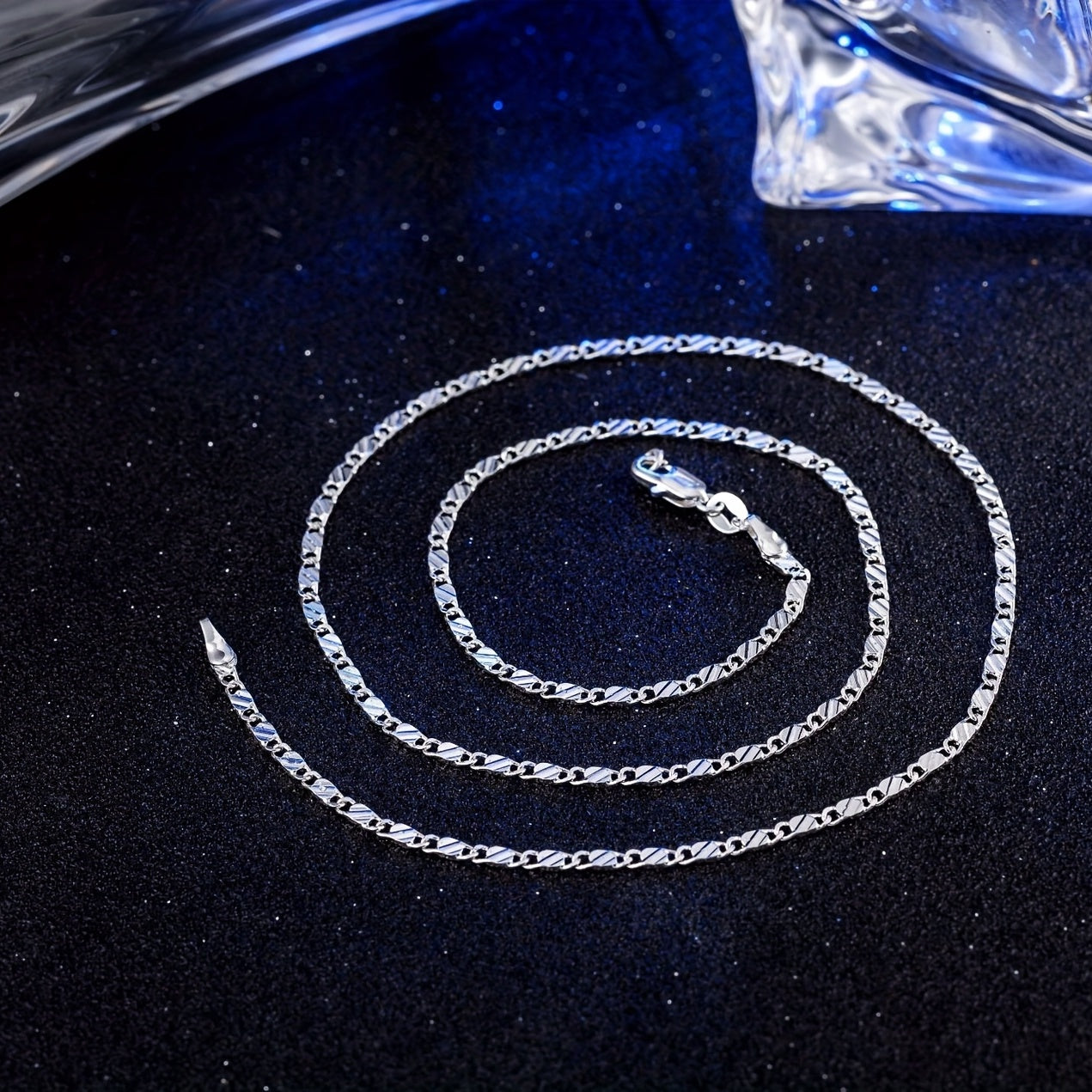 Chunky Slice Chain Plated Necklace Single Chain 40 64 76 2 Cm