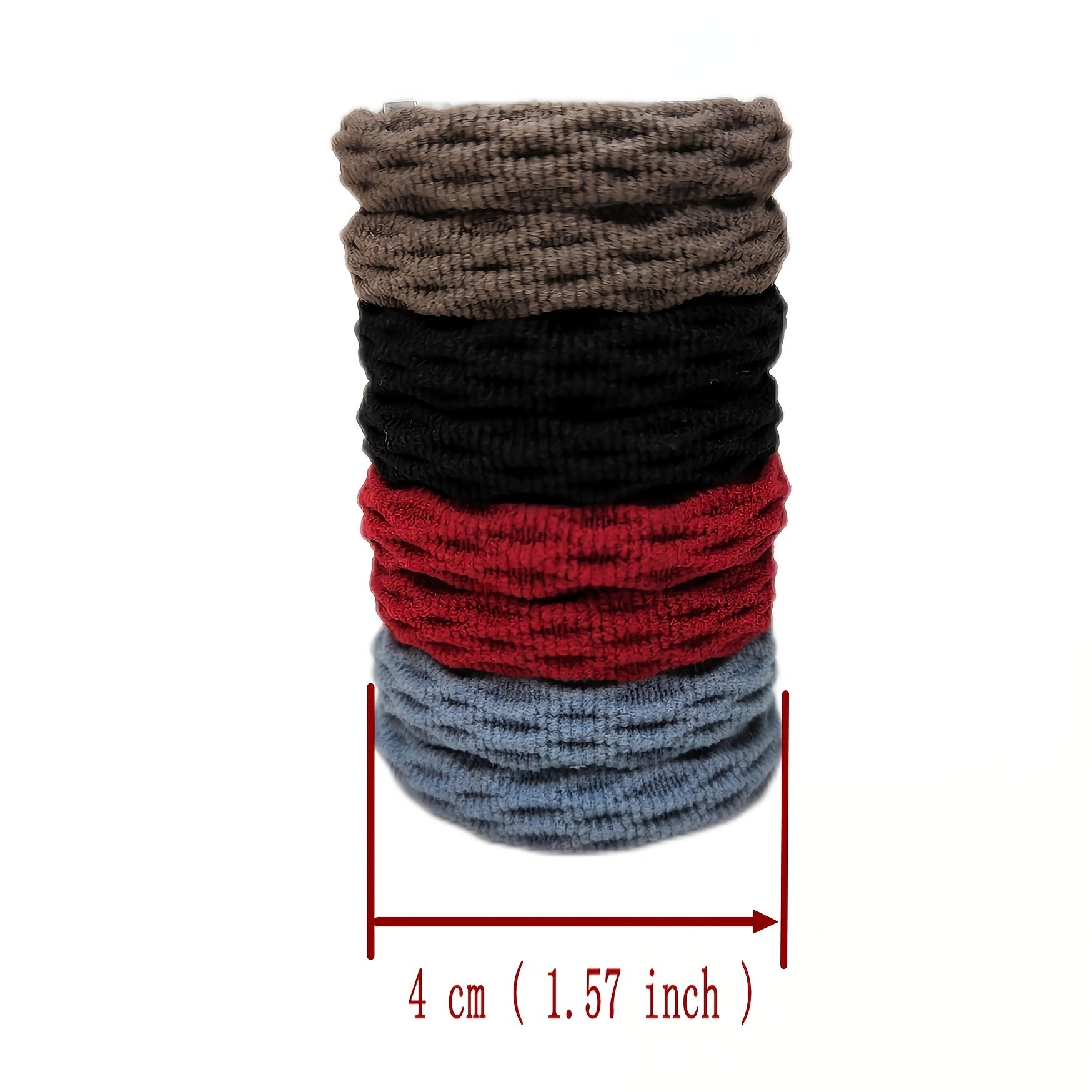 20pcs Multicolor Hair Tie Fancy Textured Elastic Headbands Hair Rope
