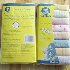 Infant Square Towel Bib Handkerchief Baby Washcloth Eight Bath Towels