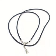 Braided Leather Cord Necklace Chain with Lobster Clasp for Jewelry Making