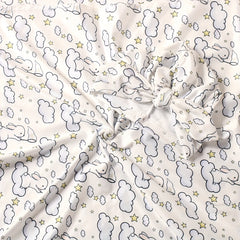 3 Piece Newborn Blanket Kit Rabbit Print Wrap Anti Startle Swaddle Headband