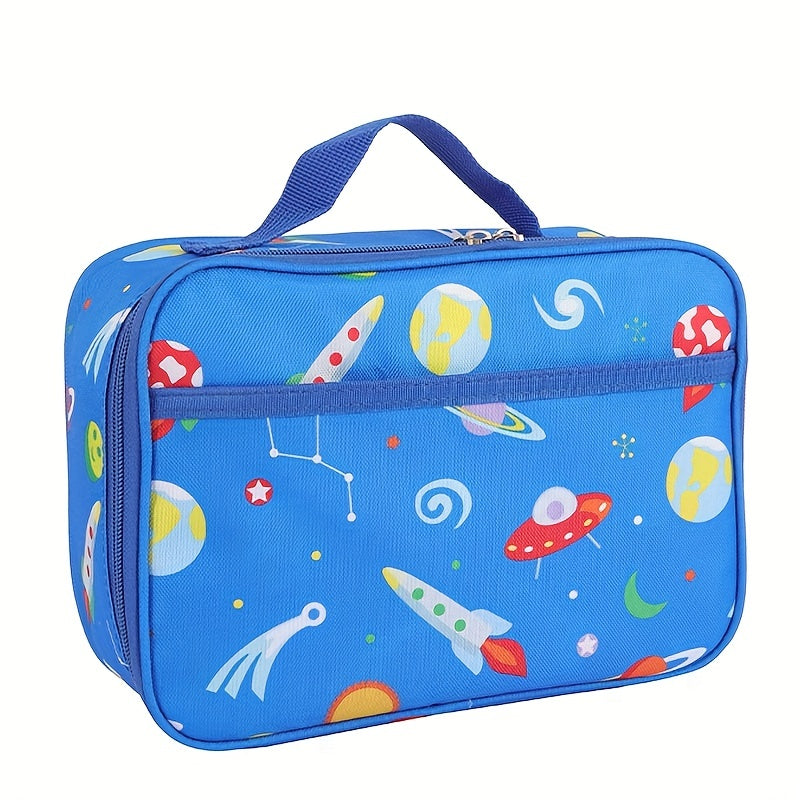 Cartoon Pattern Insulated Lunch Bag for Picnic and Camping