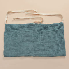 Double Layer Cotton Baby Bedside Storage Bag Two Pockets Stroller Hanging Bag