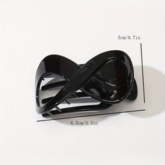 2pcs French Curved Hair Clip Large Duck Billed Clip Ponytail Holder Clip