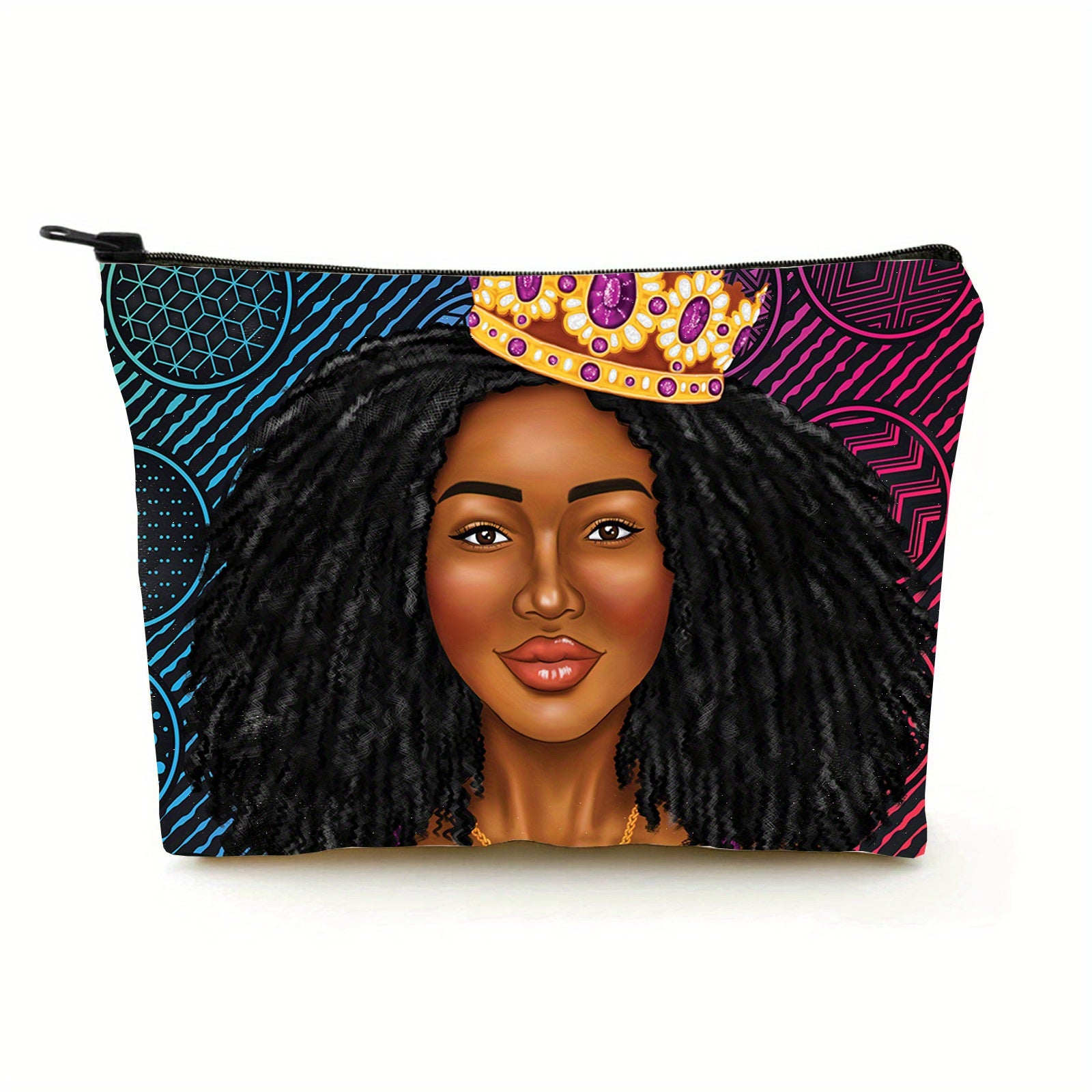 Cartoon Girl Printed Makeup Bag Travel Toiletry Bag