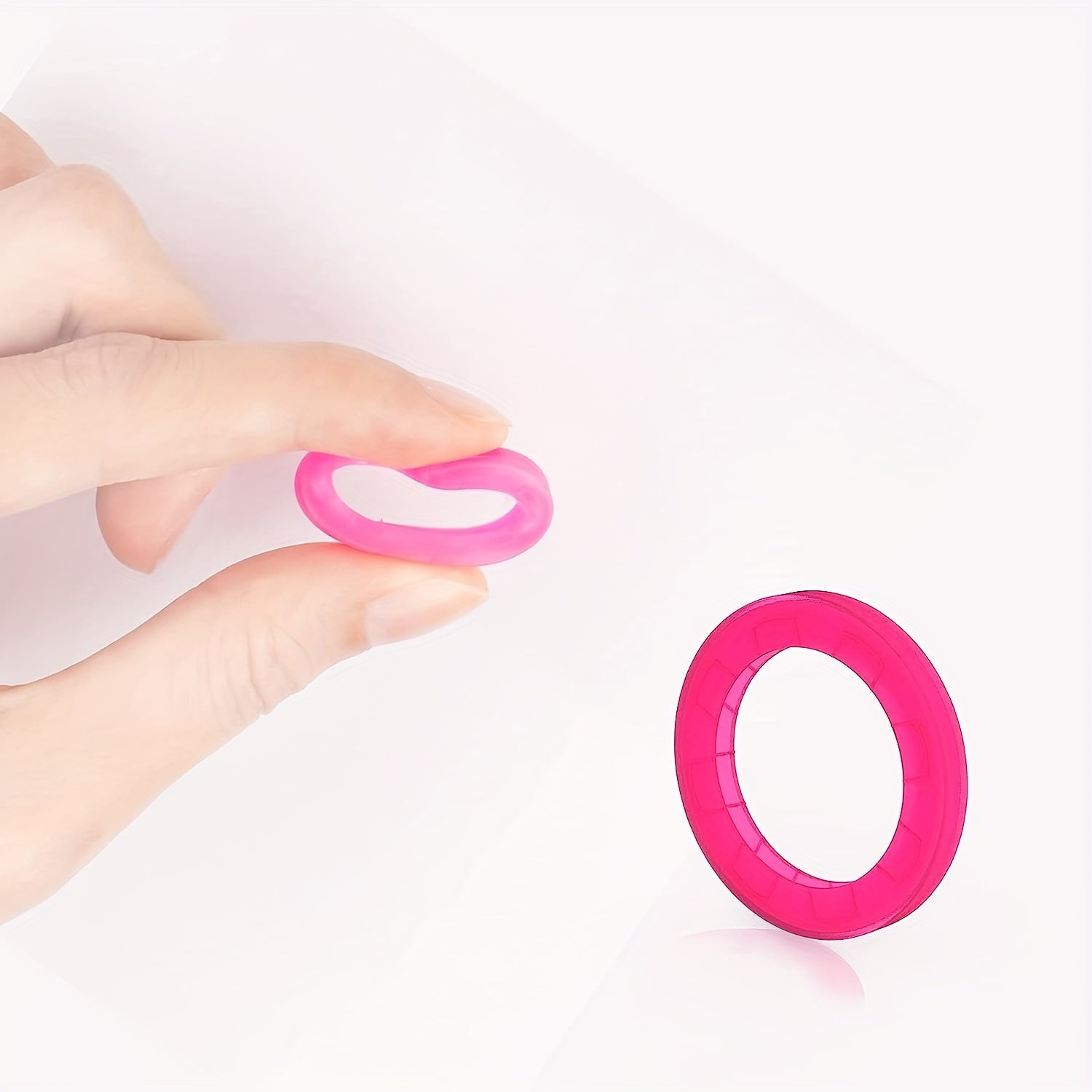 8pcs Silicone Keycap Label Plastic Keyring in 8 Colors