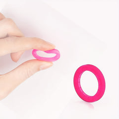 10pcs Silicone Key Cap Label Plastic Key Identification Rings