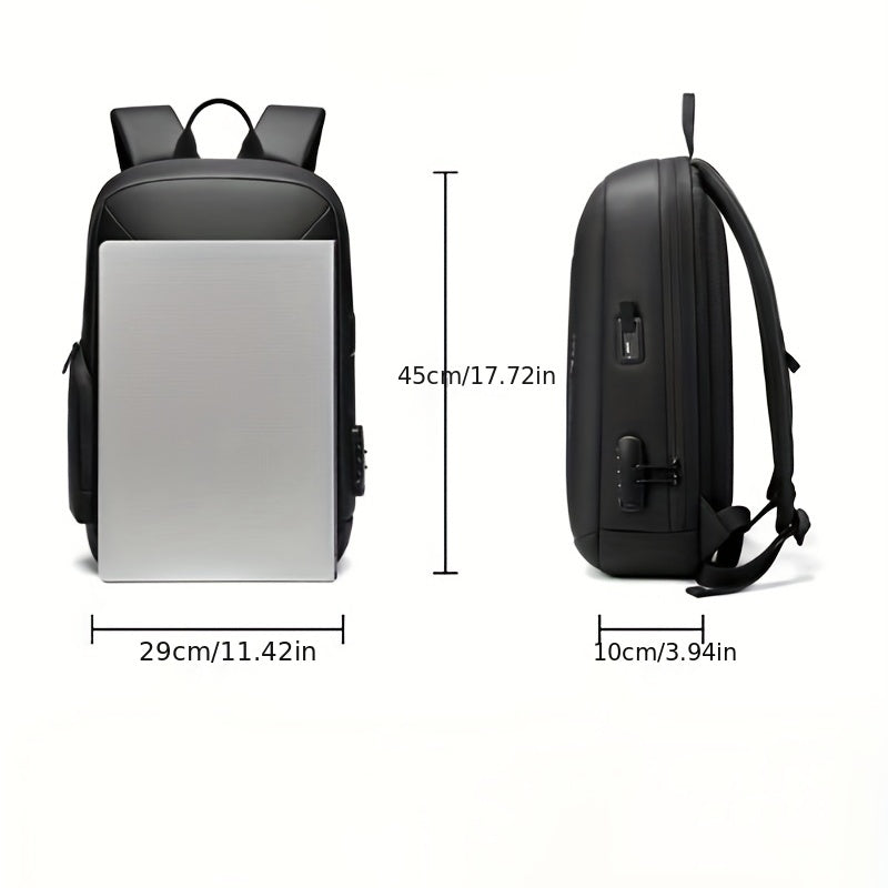 Men's Casual Backpack With Combination Lock Lightweight Outdoor Backpack