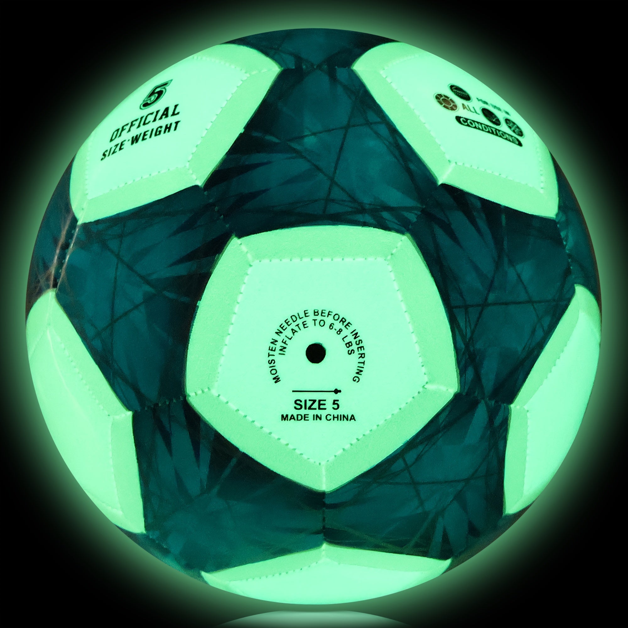 Luminous No 5 Football For Outdoor Training And Entertainment